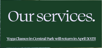 Yoga in central park - north america yellow pages